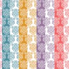 12 Digital Scrapbook Paper Arabesque Pattern Candy Colors