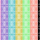 14 Digital Scrapbook Paper Arabesque Pattern Candy Colors