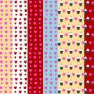 13 Digital Scrapbook Paper Cupcake Pattern Candy Pastel Colors