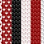 12 Digital Scrapbook Paper Heart Padlock Key Love Pattern