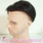 free shipping 100% human hair lace front toupee for men