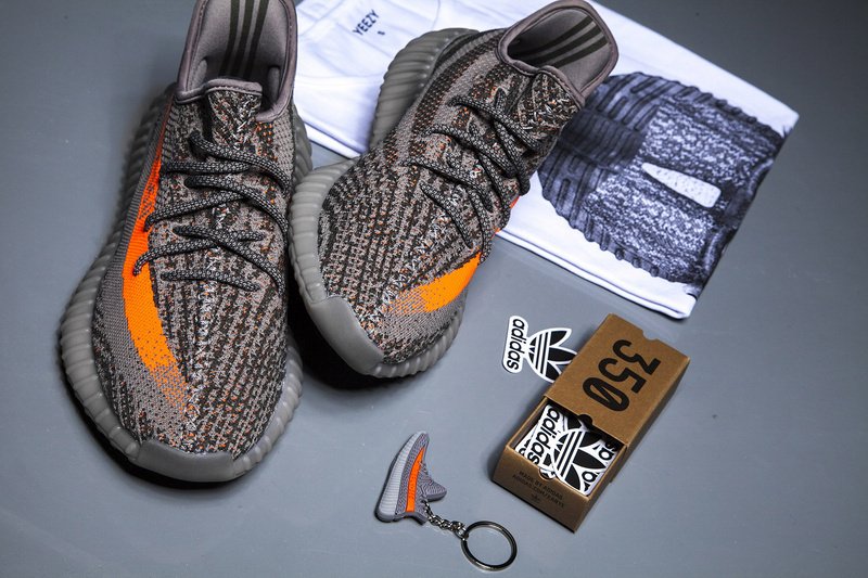 Yeezy V2 - Grey w/ Orange (VIDEO AVAIL)