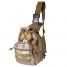 Sling Single Shoulder Bag Backpack - Mud Color Python Pattern