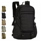 Tactical Outdoor Backpack 35L Waterproof Travel Bag - Black