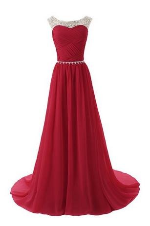 Floor Length Prom Dresses,A-Line Prom Dress