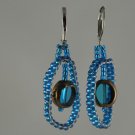 London Blue Glass Hoop