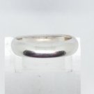 925 Sterling Silver Plain Wedding Band Ring For Men Women Size 7 Made In Mexico