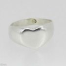 Vintage 925 Sterling Silver Ring for Women Heart shape SIZE 7