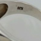 Vintage 925 Sterling Silver Ring Size 10 Mother of Pearl