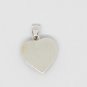 925 Sterling Silver Double 3D Heart Pendant With Black Enamel
