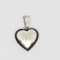 925 Sterling Silver Double 3D Heart Pendant With Black Enamel