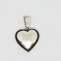 925 Sterling Silver Double 3D Heart Pendant With Black Enamel