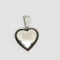 925 Sterling Silver Double 3D Heart Pendant With Black Enamel