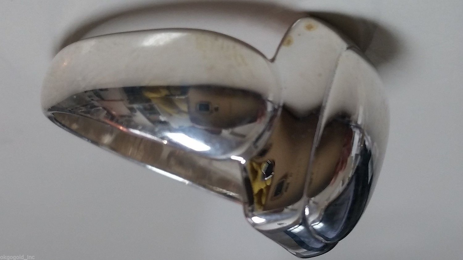 Engravable 925 Sterling Silver Cocktail Ring Size 10