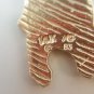 14k Yellow Gold Ruby Emerald and Diamond Italian Boot Pendant