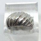 925 Sterling Silver Shrimp Croissant Baby Ring Size 3