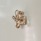 Solid 14k Yellow Gold Antique Telephone Charm Traditional Design