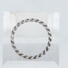 925 Sterling Silver Rope Ring Size 4 Made In Mexico
