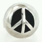 Vintage 925 sterling silver ring size 6 silver peace ring