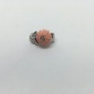 14 White Gold Coral Flower Diamond Pendant