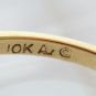 Fancy 10k Yellow Gold Diamond Band Ring Size 7