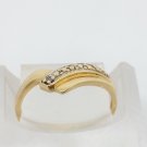 10k Yellow Gold Kids Diamond Ring Size 2.75