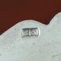Vintage Handmade Middle Eastern Sterling Silver Pendant with Red stone