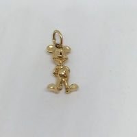 14k yellow gold mickey mouse 3d pendant Very cute 20 mm tall