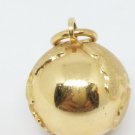 14k Yellow Golden Globe Earth Pendant