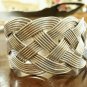 Taxco Sterling Silver Braided Bangle Made In Mexico 80+ grams