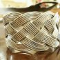 Taxco Sterling Silver Braided Bangle Made In Mexico 80+ grams