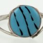 925 Sterling Silver plated turquoise ring size 7