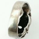 vintage heavy sterling silver ring size 12 Harry potter dark mark jewelry