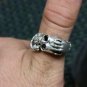 vintage heavy sterling silver ring size 12 Harry potter dark mark jewelry