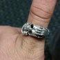 vintage heavy sterling silver ring size 12 Harry potter dark mark jewelry