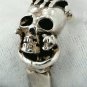 vintage heavy sterling silver ring size 12 Harry potter dark mark jewelry