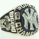 1996 Yankees World Champions Diamond Ring 14k Yellow Gold Size 12 RIGGIO
