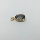 14k Yellow Gold Mystic Fire Topaz Pendant