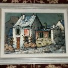 claire de lune A Lapin Agile vintage RARE artist signed wood frame oil painting