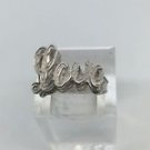 925 Sterling Silver Two Layer Love Cocktail Ring Size 7.5