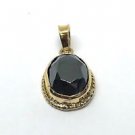 14k Yellow Gold Oval Cut Tourmaline Pendant