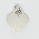 925 Sterling Silver Flat Heart Pendant