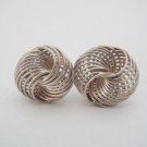 925 Sterling Silver Wire Knots Stud Earrings