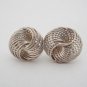 925 Sterling Silver Wire Knots Stud Earrings