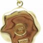 14k Solid Gold Puffed Rose Flower Charm