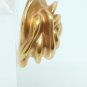 14k Solid Gold Puffed Rose Flower Charm