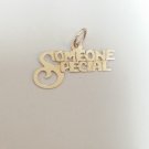 14k Yellow Gold Fine Filigree Love Pendant for Someone Special
