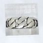 925 Sterling Silver Solid Cuban Link Fancy Band Ring Size 10