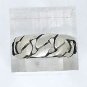 925 Sterling Silver Solid Cuban Link Fancy Band Ring Size 10