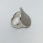 925 Sterling Silver Buffed Customizable Engravable Signet Cocktail Ring Size 9